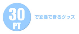 30PTで交換できるグッズ